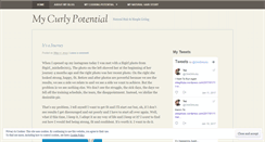 Desktop Screenshot of mycurlypotential.wordpress.com