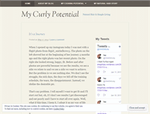 Tablet Screenshot of mycurlypotential.wordpress.com