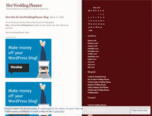 Tablet Screenshot of herweddingplanner.wordpress.com