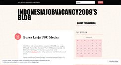 Desktop Screenshot of indonesiajobvacancy2009.wordpress.com