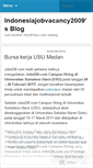 Mobile Screenshot of indonesiajobvacancy2009.wordpress.com