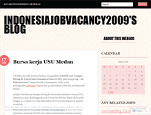 Tablet Screenshot of indonesiajobvacancy2009.wordpress.com