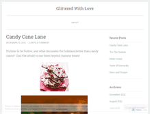 Tablet Screenshot of glitteredwithlove.wordpress.com