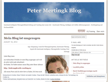 Tablet Screenshot of petermertingk.wordpress.com