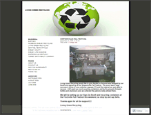 Tablet Screenshot of livinggreenrecycling.wordpress.com