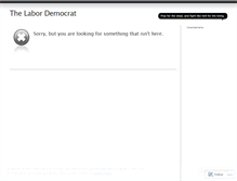 Tablet Screenshot of labordemocrat.wordpress.com