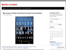 Tablet Screenshot of lipsticksocialist.wordpress.com