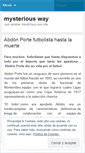Mobile Screenshot of mysteriouswaydotorg.wordpress.com