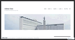Desktop Screenshot of adityasani.wordpress.com