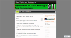 Desktop Screenshot of etchedglass.wordpress.com
