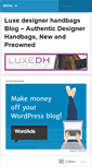 Mobile Screenshot of luxedh.wordpress.com