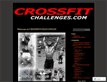 Tablet Screenshot of crossfitchallenges.wordpress.com