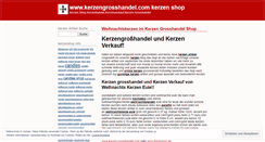 Desktop Screenshot of kerzengrosshandel.wordpress.com