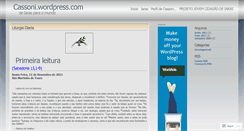 Desktop Screenshot of cassoni.wordpress.com
