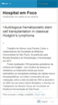 Mobile Screenshot of hospitalemfoco.wordpress.com