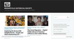Desktop Screenshot of bronzevillehistoricalsociety.wordpress.com
