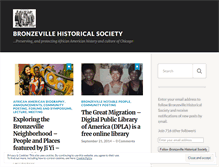 Tablet Screenshot of bronzevillehistoricalsociety.wordpress.com