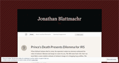 Desktop Screenshot of jonathanblattmachr.wordpress.com