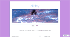 Desktop Screenshot of aliriley.wordpress.com