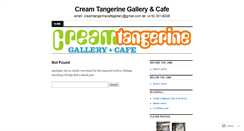 Desktop Screenshot of creamtangerinecafe.wordpress.com