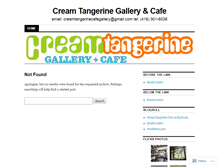 Tablet Screenshot of creamtangerinecafe.wordpress.com