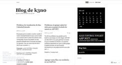 Desktop Screenshot of k3n0.wordpress.com