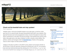 Tablet Screenshot of mlbppl12.wordpress.com