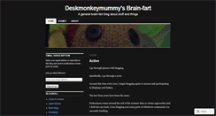 Desktop Screenshot of deskmonkeymummy.wordpress.com