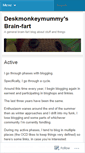 Mobile Screenshot of deskmonkeymummy.wordpress.com