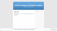 Desktop Screenshot of laptopnotebookmurah.wordpress.com