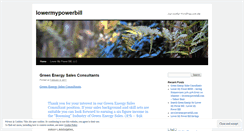 Desktop Screenshot of lowermypowerbill.wordpress.com