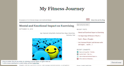 Desktop Screenshot of fitnessyay.wordpress.com