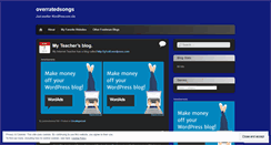 Desktop Screenshot of overratedsongs.wordpress.com
