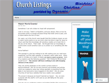 Tablet Screenshot of churchlistings.wordpress.com