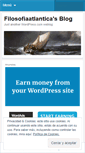 Mobile Screenshot of filosofiaatlantica.wordpress.com