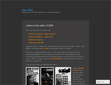 Tablet Screenshot of dear2600.wordpress.com