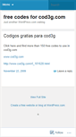 Mobile Screenshot of cod3ggratis.wordpress.com