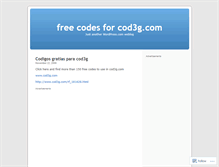 Tablet Screenshot of cod3ggratis.wordpress.com