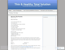 Tablet Screenshot of mythinandhealthy.wordpress.com