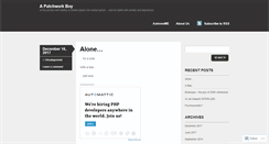 Desktop Screenshot of apatchworkboy.wordpress.com