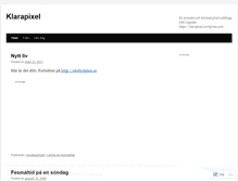 Tablet Screenshot of klarapixel.wordpress.com