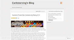 Desktop Screenshot of carbstarving.wordpress.com