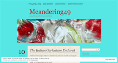 Desktop Screenshot of meandering49.wordpress.com