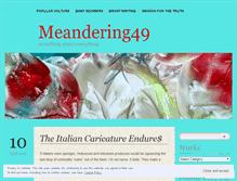 Tablet Screenshot of meandering49.wordpress.com
