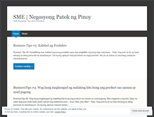 Tablet Screenshot of negosyongpinoy.wordpress.com