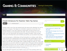 Tablet Screenshot of gamingcommunities.wordpress.com