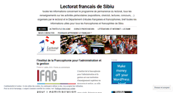 Desktop Screenshot of lectoratfrancaissibiu.wordpress.com