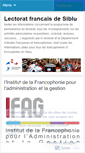 Mobile Screenshot of lectoratfrancaissibiu.wordpress.com