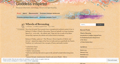 Desktop Screenshot of goddessinspired.wordpress.com