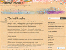 Tablet Screenshot of goddessinspired.wordpress.com